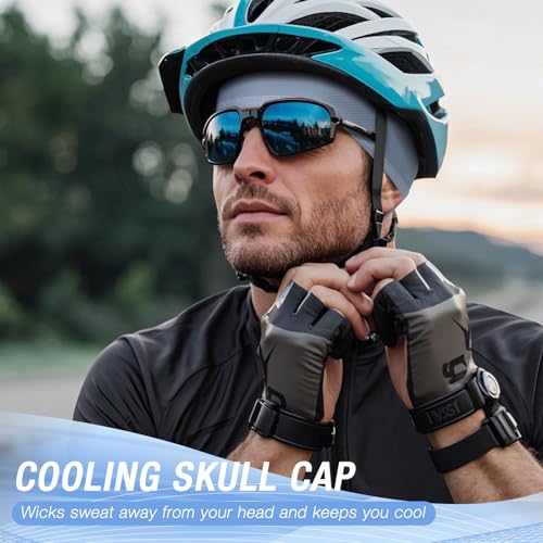 Haoteey 3 Pack Cooling Hard Hat Liner Skull Cap, Mesh Sweat Wicking Helmet Liners, Under Hardhats Cap for Men Women - Image 5
