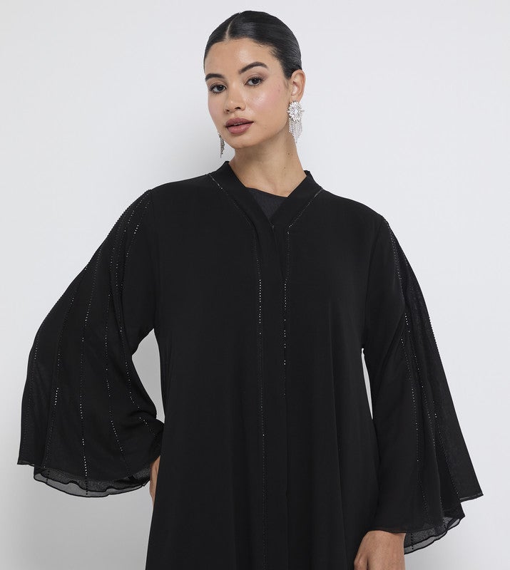 ROZA Stylish Hand Work Abaya - Image 4
