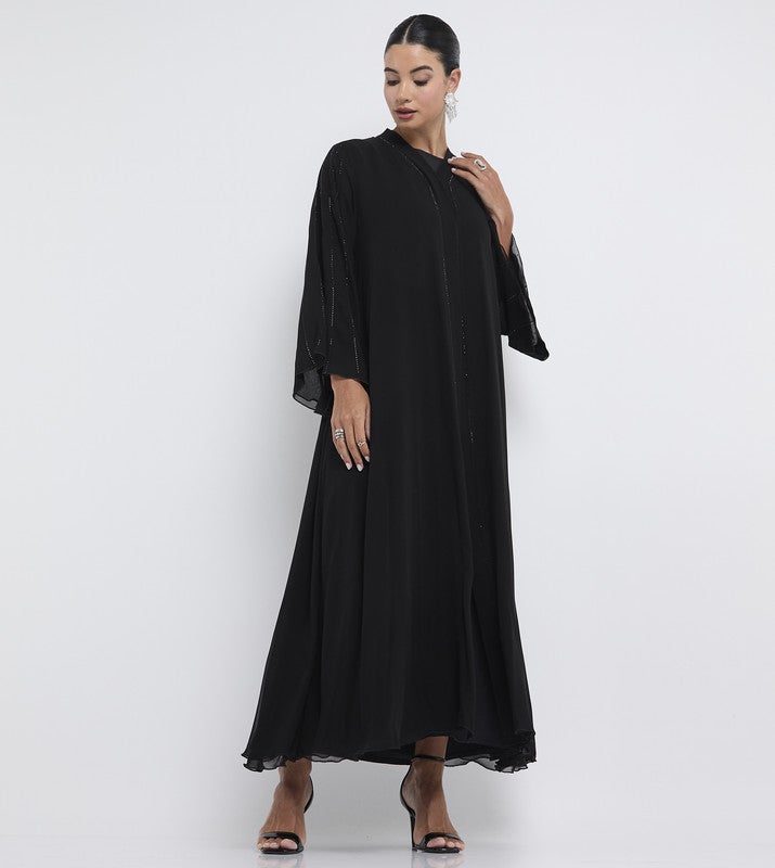 ROZA Stylish Hand Work Abaya - Image 3