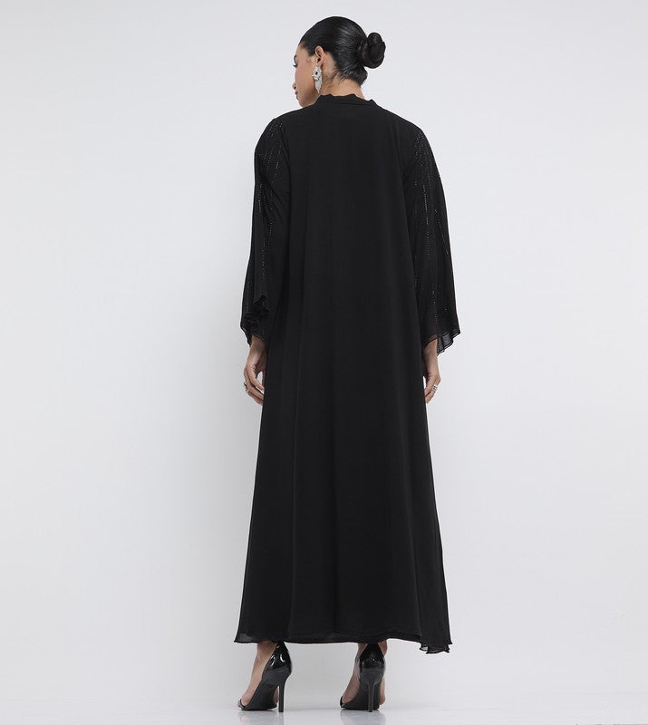ROZA Stylish Hand Work Abaya - Image 5