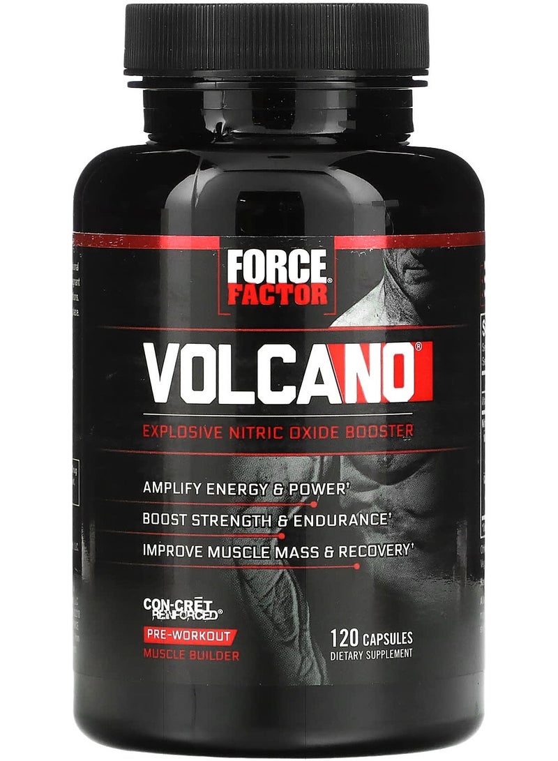 Force Factor Volcano Explosive Nitric Oxide Booster 120 Capsules