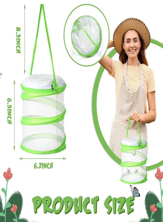 Sherr 4 Pack Butterfly Habitat Cage Clear Mesh Mini Butterfly Net Habitat Container, Terrarium Pop up(5.5 x 7.1 Inch) - Image 3