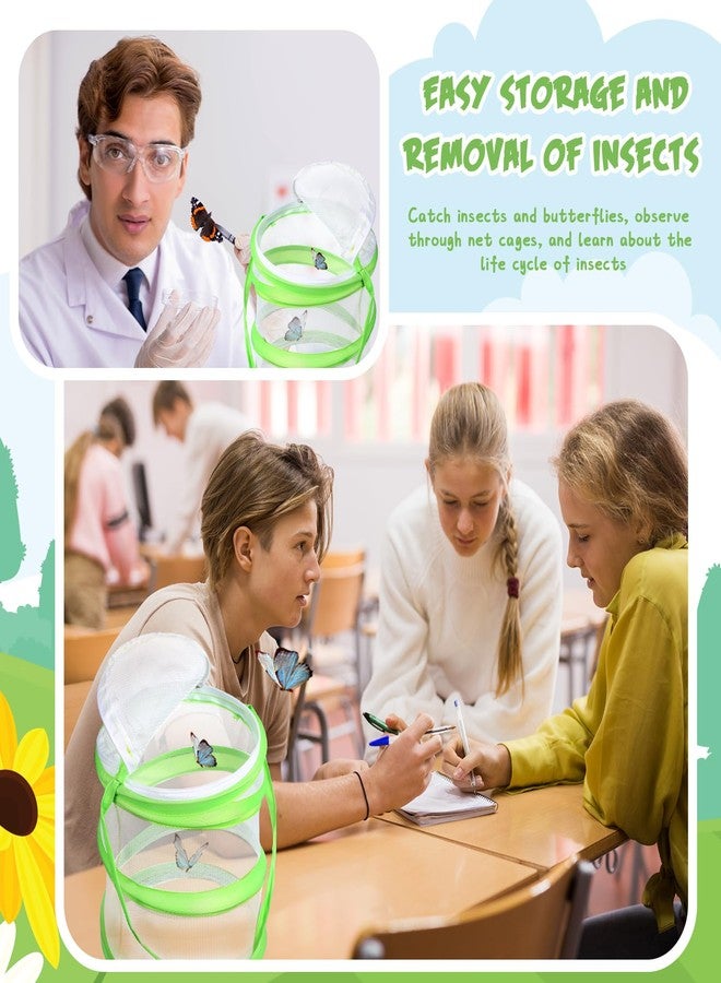 Sherr 4 Pack Butterfly Habitat Cage Clear Mesh Mini Butterfly Net Habitat Container, Terrarium Pop up(5.5 x 7.1 Inch) - Image 5