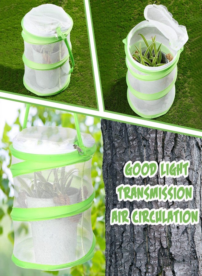 Sherr 4 Pack Butterfly Habitat Cage Clear Mesh Mini Butterfly Net Habitat Container, Terrarium Pop up(5.5 x 7.1 Inch) - Image 2