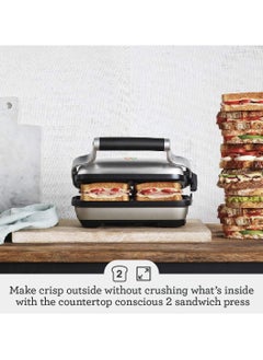 Sage Perfect Press Sandwich Toaster, Brushed Stainless Steel - UAE Version, 2 Year Warranty  - Image 2