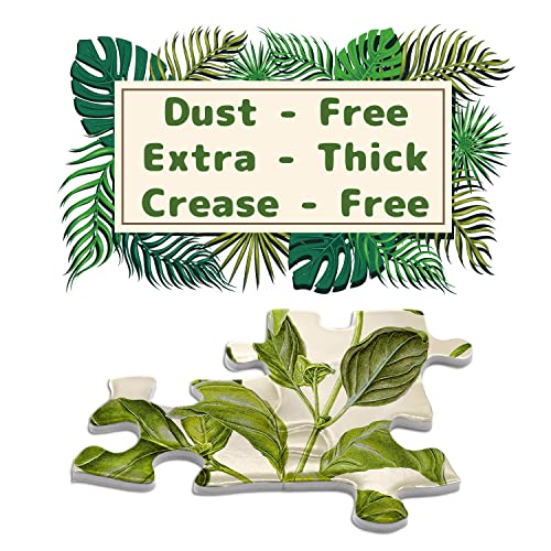 BBOLDIN Vintage Houseplant Puzzle 1000 Pieces for Adult, Botany Succulent House Plant Puzzle, 39 Common Indoor Plants Jigsaw Puzzles - Image 4