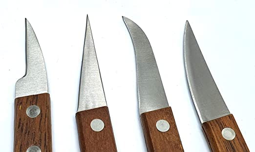 THW® Wooden Fruit and Vegetable Carving Knife Tool Cutter Set - Image 3
