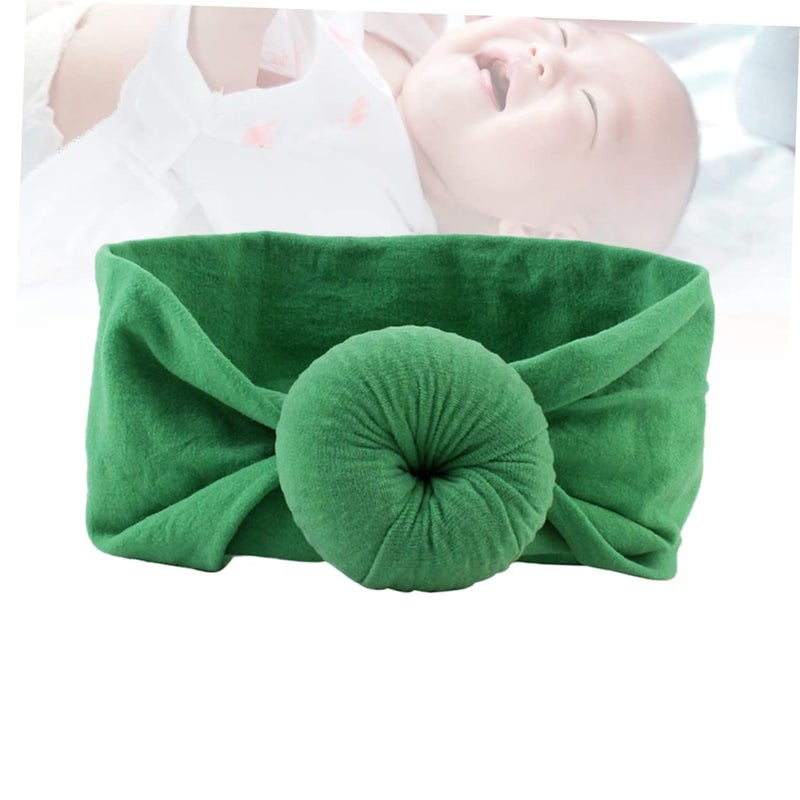 Super Soft Nylon Hair Headband For Newborns Deep Green For Birthdays Parties And Everyday Wear - Image 5