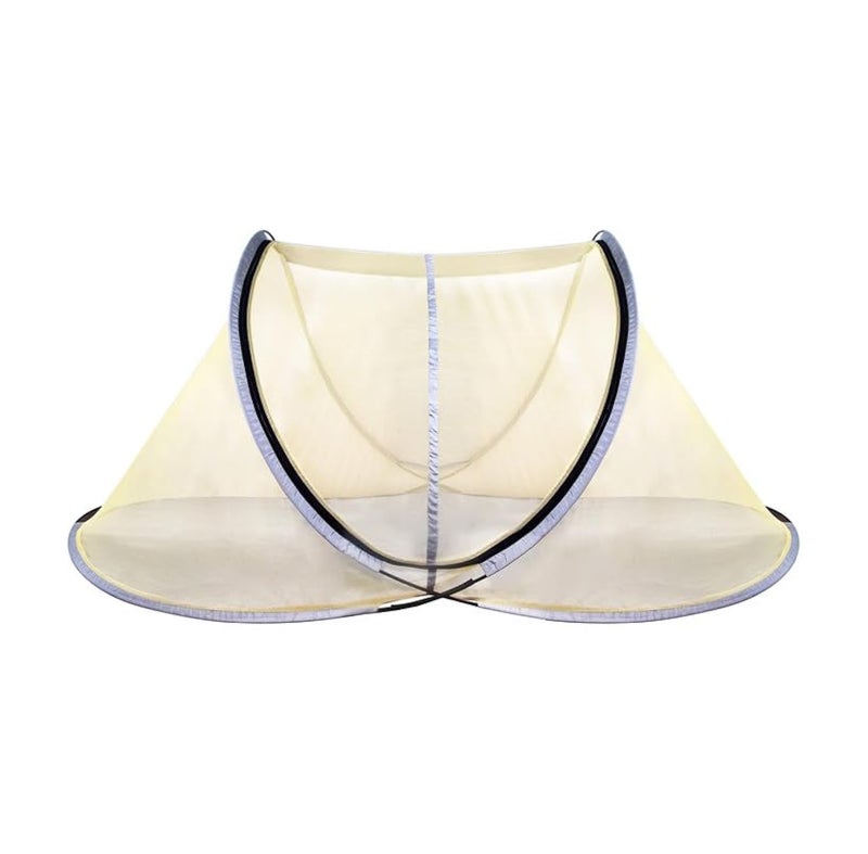 Amazinghind Mosquito net for Single Bed with 40 GSM Heavy net. Foldable (Net with 1 Gate (7.5 feet x 4 feet)) | Assorted color - Image 1