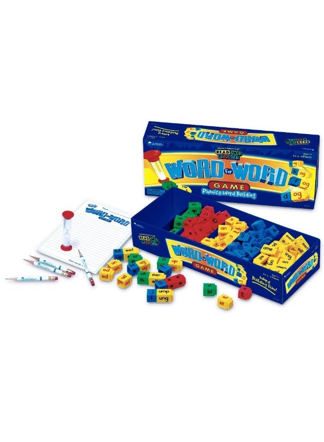 ليرننج ريسورسز موارد التعلم لعبة فونيكس كلمة بكلمة، لعبة إملائية سريعة الوتيرة من 2 إلى 4 لاعبين، تتضمن عائلات الكلمات ونهايات الحروف ومزيجها - Image 1