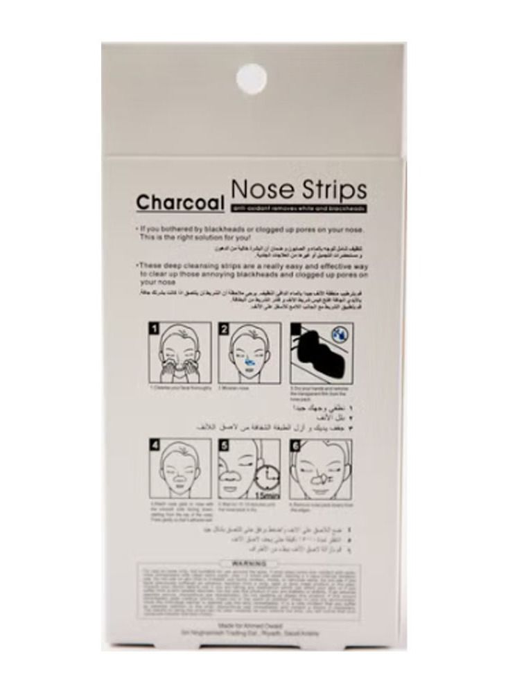 CLEOPATRA Deep Cleansing Charcoal Nose Pore Strips - 10 Pcs - Image 2