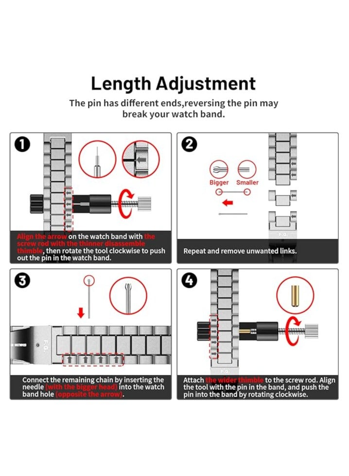 keloray Metal Band Compatible with Apple Watch Band 49mm 46mm 45mm 44mm 42mm Men & Women, Business Stainless Steel Strap for iWatch Bands Ultra 2, SE, Ultra Series 9 8 7 6 5 4 3 2 1 - Image 4