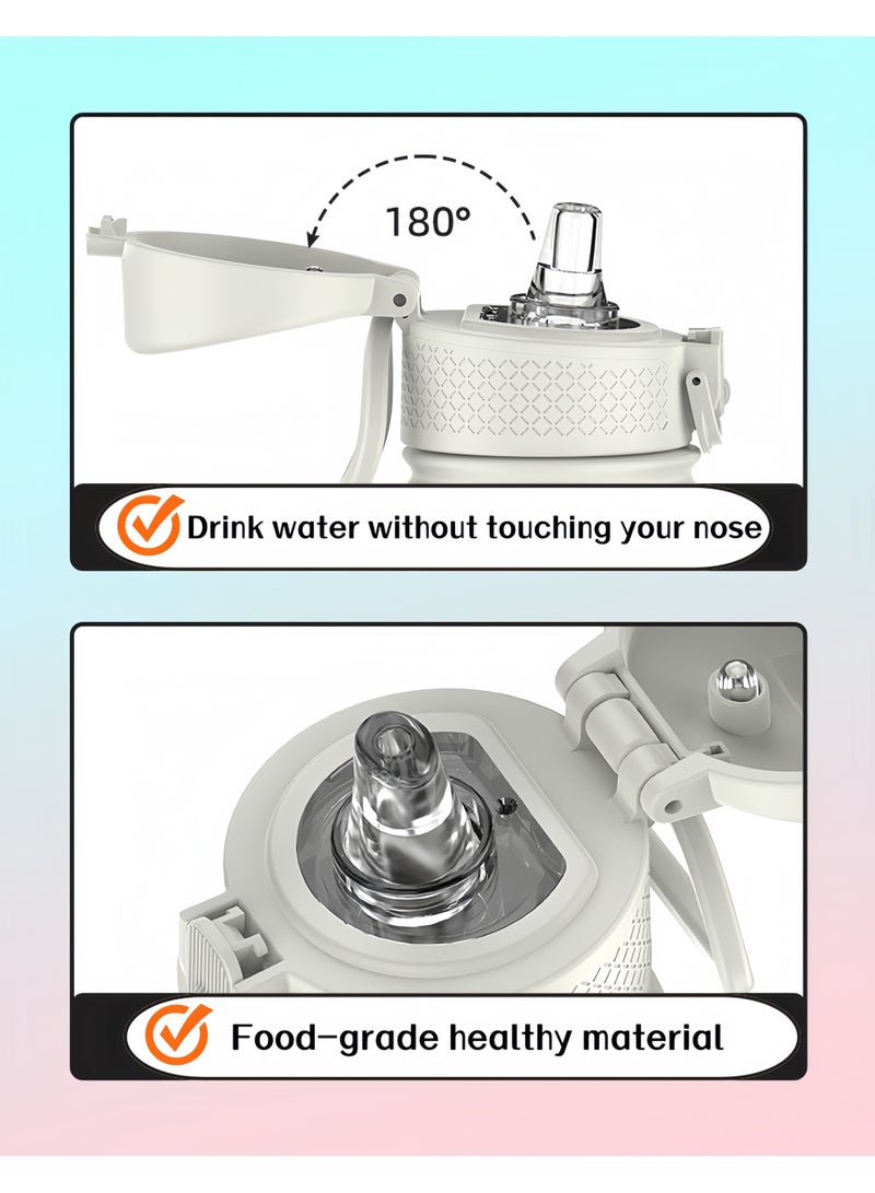 زجاجة مياه للأطفال من الفولاذ المقاوم للصدأ - قوس قزح وحيد القرن مع نمط الأميرة الصغيرة - زجاجة مشروبات للأطفال سعة 12 أونصة مع غطاء آمن مانع للتسرب - للمدرسة والسفر والأنشطة الخارجية والاستخدام اليومي - Image 3