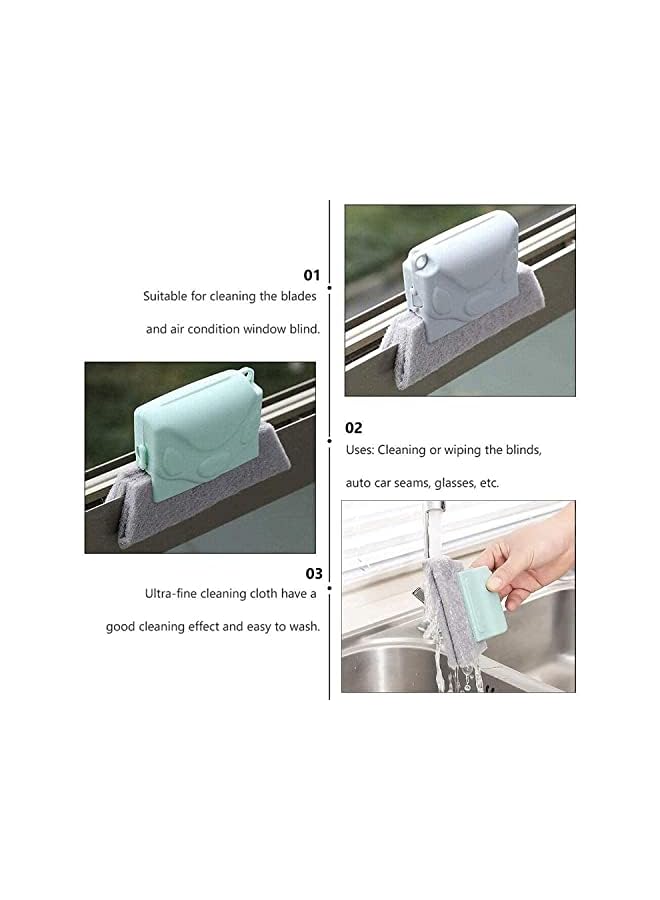 promass Magic Window Cleaning Brush Hand-held Groove Gap Cleaning Tools Door Window Track Kitchen Cleaning Brushes Multipurpose Household Cleaning Tool(2Pcs Gray) - Image 3