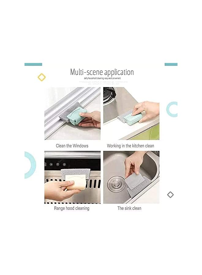 promass Magic Window Cleaning Brush Hand-held Groove Gap Cleaning Tools Door Window Track Kitchen Cleaning Brushes Multipurpose Household Cleaning Tool(2Pcs Gray) - Image 4