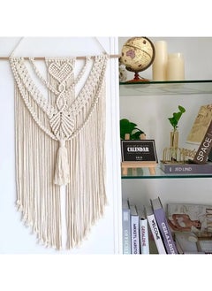 Macrame Wall Hanging with Tassel Love Heart Pattern Cotton Woven Tapestry for Home Decor Bedroom Decoration Housewarming Gift - pzsku/ZF8F258D0B8040564C987Z/45/_/1732675500/87d3957d-899a-4e21-88dd-86fe8ae391a3