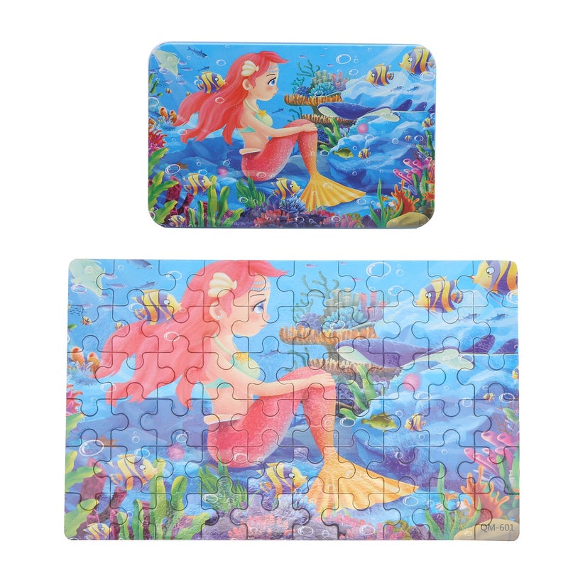 60pcs Children Cartoon Jigsaw Puzzle Early Learning Educational Toy - Image 3