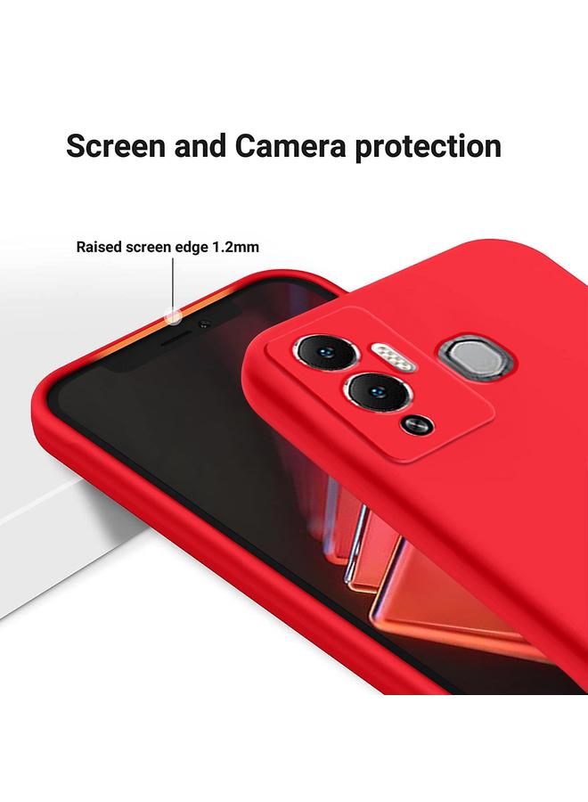 The Bros Phone Case For Infinix Hot 12 Play / Hot 12 Play NFC Pure Color Liquid Silicone Shockproof Phone Phone Case - Image 3