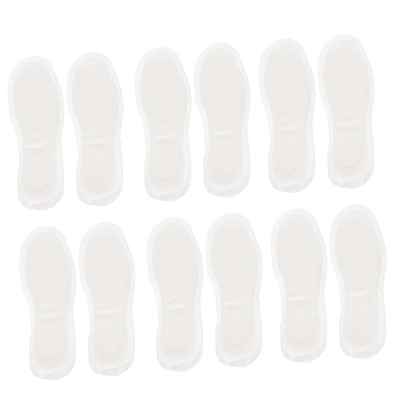 10 Pairs Disposable Cotton Shoe Insoles Breathable Shockproof Cushion Pads For Comfort - Image 2