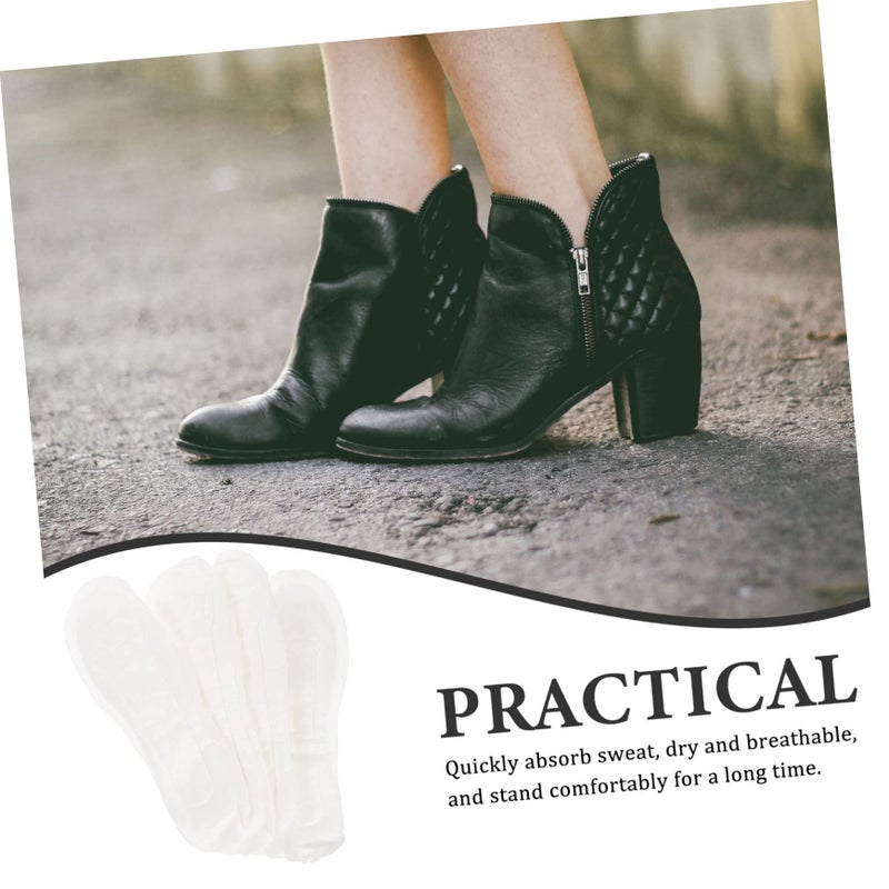 10 Pairs Disposable Cotton Shoe Insoles Breathable Shockproof Cushion Pads For Comfort - Image 4