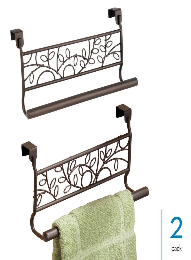 InterDesign iDesign 9-inch Twigz Over-the-Cabinet Towel Bar - Set of 2 - Bronze - Image 2