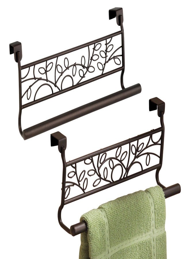 InterDesign iDesign 9-inch Twigz Over-the-Cabinet Towel Bar - Set of 2 - Bronze - Image 1