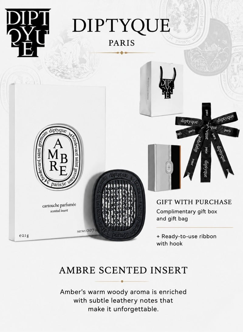 Diptyque Ambre (Warm woody scent) - Insert for diffuser Pearls perfumed with balm, spices and precious woods. - Image 3