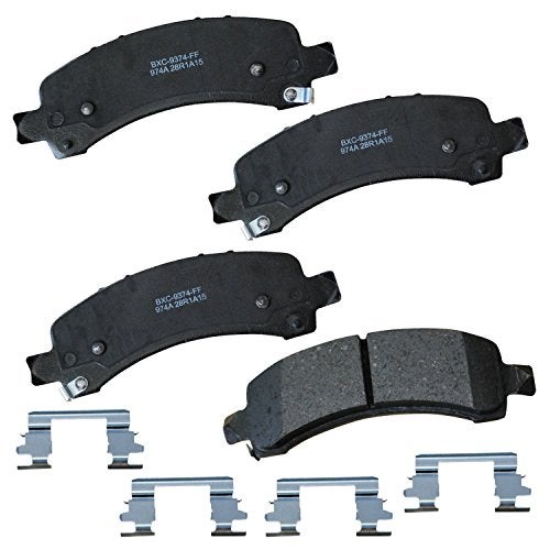 Bendix Premium SBC974A Ceramic Rear Brake Pads for Select Models Cadillac Escalade, Chevrolet Avalanche 1500, Express Silverado Sonora, Suburban Tahoe, GMC Savana Sierra Yukon, Yukon XL 1500 - Image 1