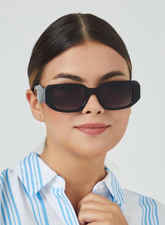 BlackOut Women Delta Rectangle Sunglasses - Image 4