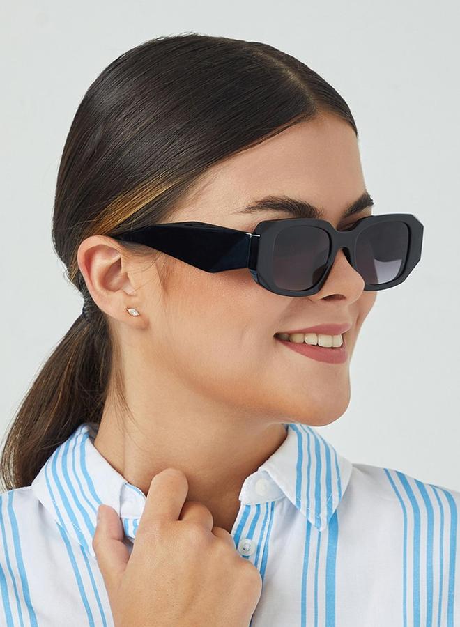 BlackOut Women Delta Rectangle Sunglasses - Image 5