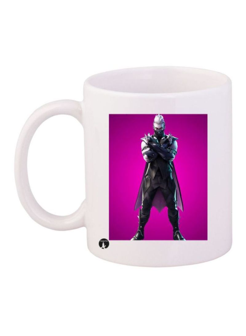 RKN Fortnite Game Printed Coffee Mug White/Pink/Black Standard Size