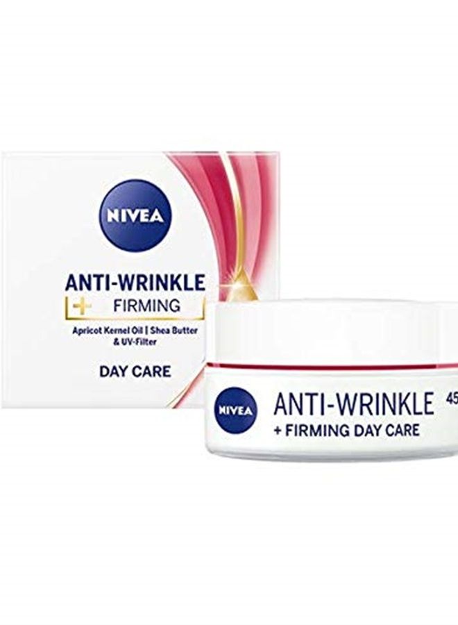 Nivea Nivea Anti-wrinkle + firming day cream 45+ with Apricot Kernel Oil, Shea Buttera and UV-filters 50ml / 1.69 oz