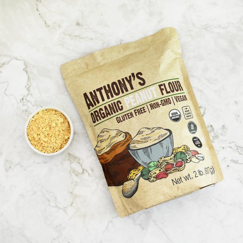 Anthony's Organic Peanut Flour, Defatted, 2 lb, Light Roast 12% Fat, Verified Gluten Free - Image 5