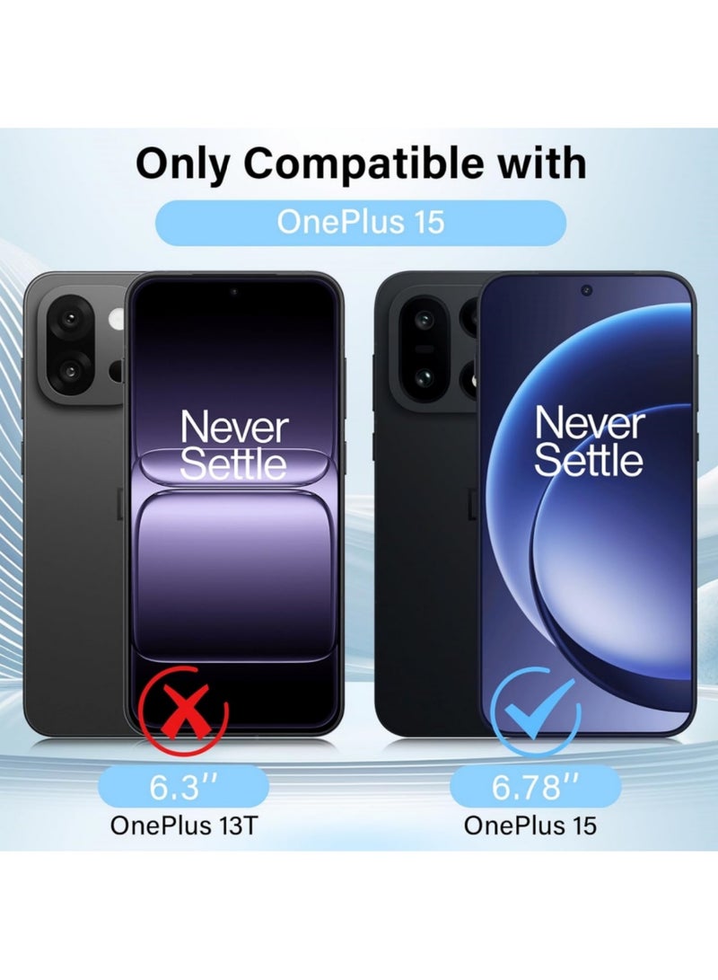 أداندو [عبوتان] واقي شاشة لهاتف OnePlus 15، زجاج مقوى عالي الوضوح بصلابة 9H، طبقة حماية مضادة لبصمات الأصابع وخالية من الفقاعات، مقاوم للكسر والخدوش - Image 2