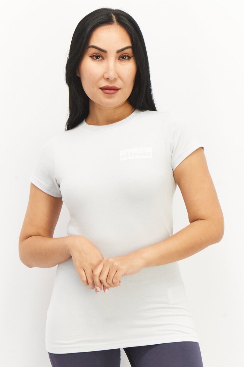 Ellesse Women Sportswear Fit Short Sleeve Training Tee, Light Blue - Image 1