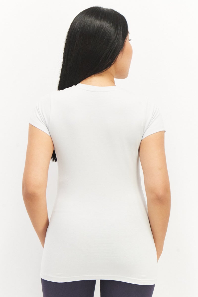 Ellesse Women Sportswear Fit Short Sleeve Training Tee, Light Blue - Image 4