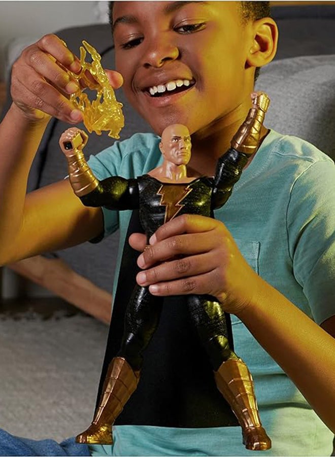 SPIN MASTER تمثال عمل بلاك أدام 12 بوصة من باور بانش مع 20+ عبارة وأصوات وإضاءة مع ملحقين من فيلم بلاك أدام لعبة تذكارية للأطفال الأولاد والبنات من سن 3 سنوات فما فوق - Image 5