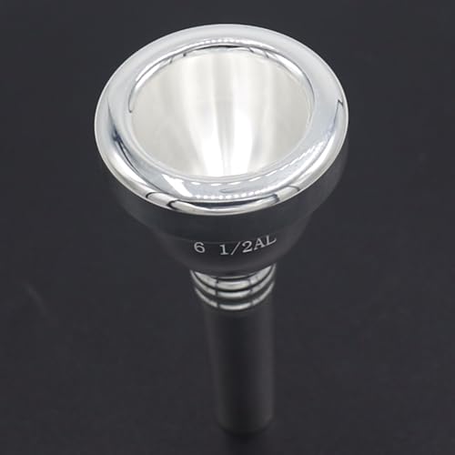 CashBeat 6 1/2AL Silver Small Shank Trombone Mouthpiece, Euphonium Mouthpiece for Superior Sound, Compatible with Baritone and Tenor Trombone, Brass Instrument Accessories - Image 3
