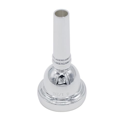 CashBeat 6 1/2AL Silver Small Shank Trombone Mouthpiece, Euphonium Mouthpiece for Superior Sound, Compatible with Baritone and Tenor Trombone, Brass Instrument Accessories - Image 5