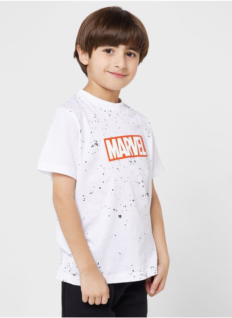 AVENGERS - Boys Avengers Front And Back Printed T-Shirt - Image 1