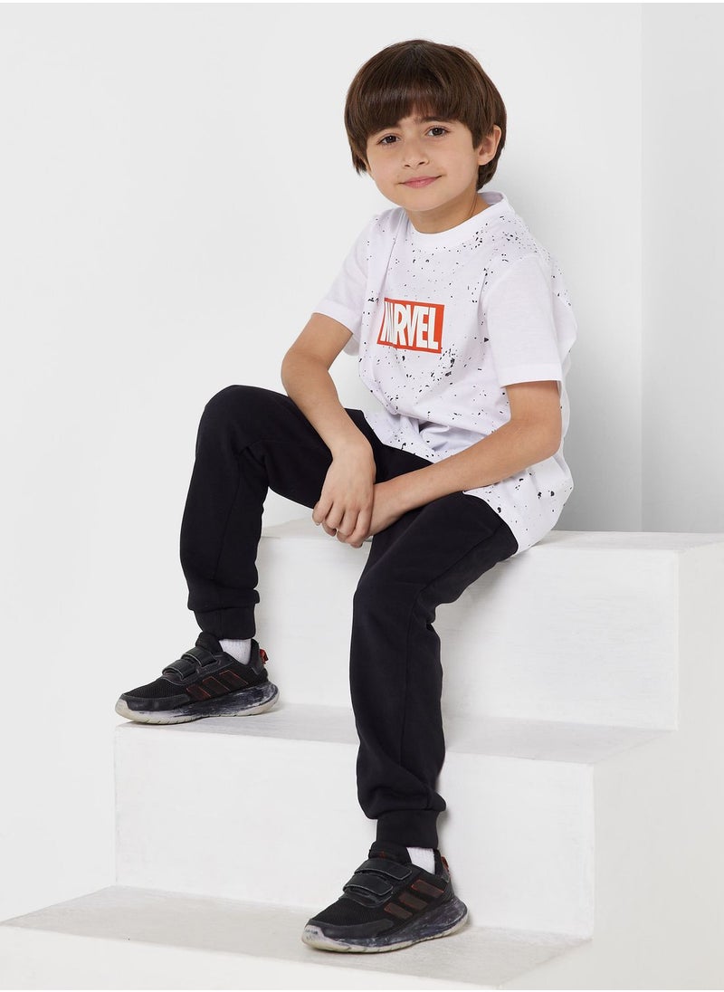 AVENGERS - Boys Avengers Front And Back Printed T-Shirt - Image 1