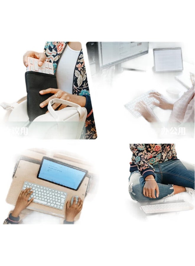 Cherry Kw7100 Mini Compact And Slim, Business Office Home Use, Portable Keyboard, Bluetooth Keyboard, Membrane Keyboard, Tequila Green - Image 2