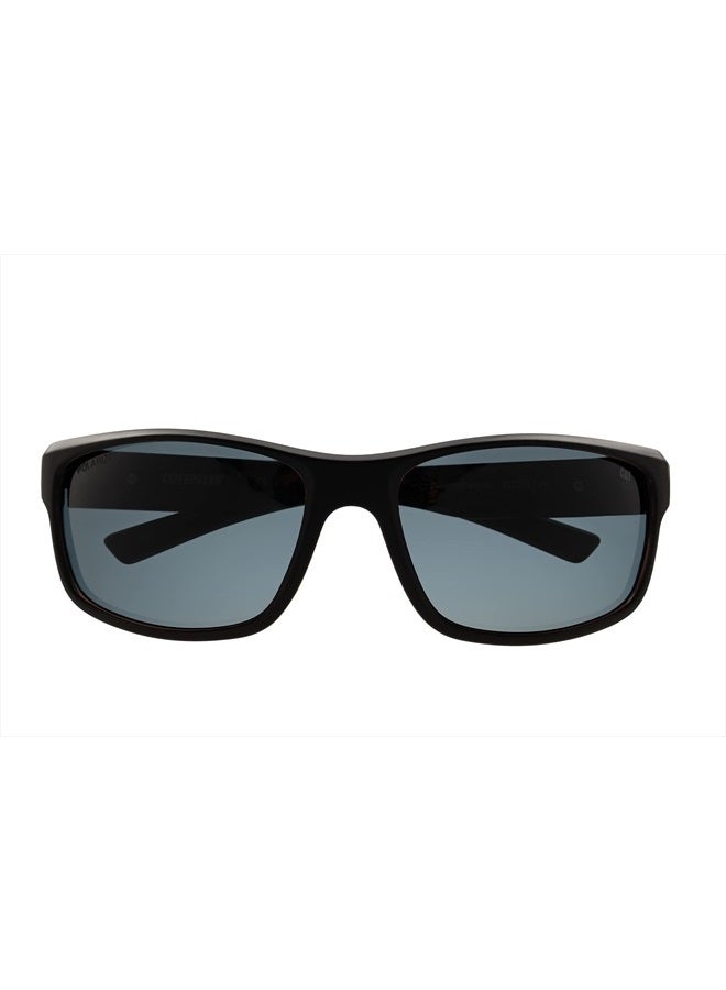 CAT 8019 Men's Polarized High Wrap Sunglasses, Matte Black, 63 mm - Image 2