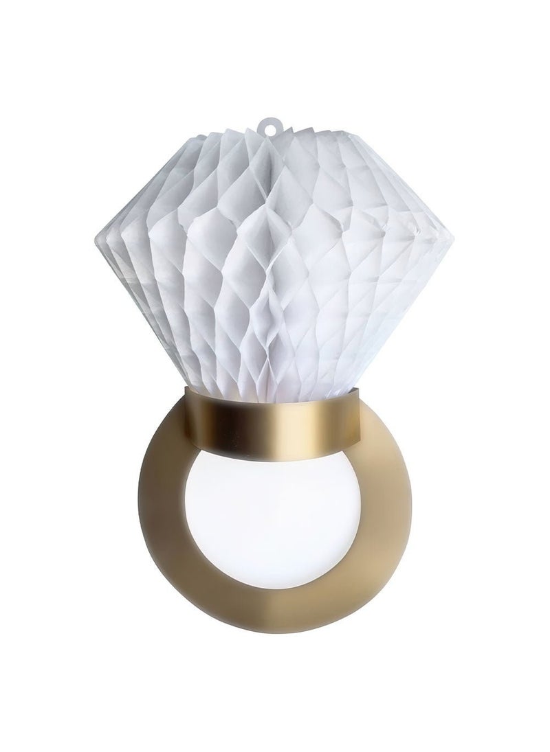 Folat Engagement Ring Honeycombs White Gold Paper 28cm 3-Pack - Image 1