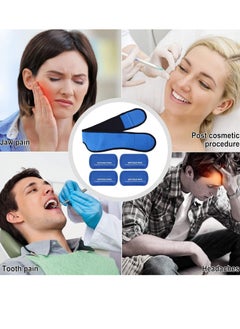 GUDOO Face Ice Pack Wrap for TMJ Wisdom Teeth with 4 Reusable Hot Cold Therapy Gel Packs Pain Relief for Chin Head Oral and Facial Surgery Dental Implants  - Image 2