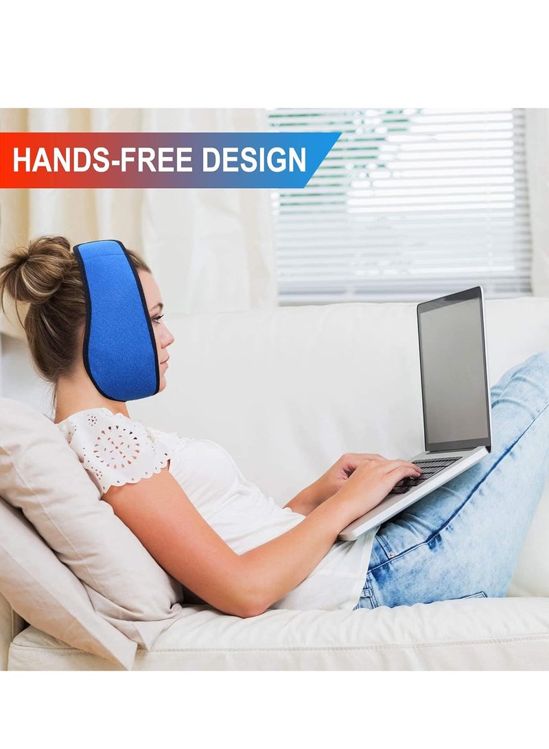 GUDOO Face Ice Pack Wrap for TMJ Wisdom Teeth with 4 Reusable Hot Cold Therapy Gel Packs Pain Relief for Chin Head Oral and Facial Surgery Dental Implants - Image 3