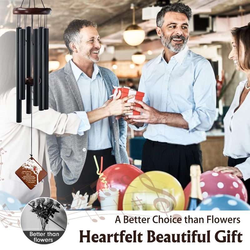 HOWARMER Memorial Wind Chimes for Outside, 36" Sympathy Gifts for Loss of Loved One, Windchimes in Memory of Dad or Mom,Bereavement Outdoor Classic Cardinal Chimes for Garden, Patio Decoration - Image 4