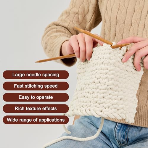 INNDUN Blanket Yarn 8 Pack of 100g/3.5oz - Beige Chenille Yarn 6 Super Bulky - Knitting, Crocheting & Crafts Chunky Yarn - Image 5