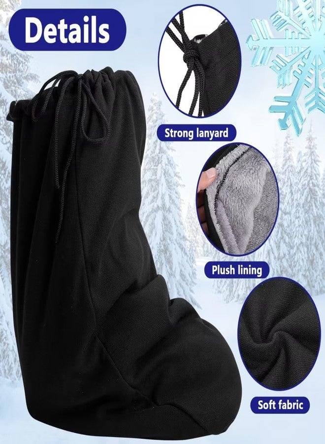 Shupakul 21 x 12.5 Inch Leg Cast Cover- Below the Knee Leg Cast Sock Cover- Adjustable Drawstring Foot Cast Sleeve- Warm Plaster Stocking Protective for Women Men Foot Leg Ankle Protection - Image 3