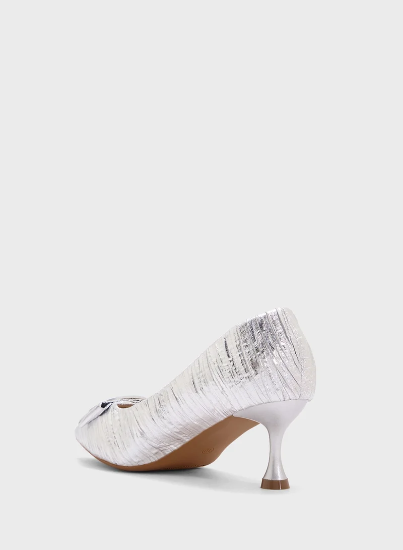 SD.Felano Mid Heeled Pointed Pump